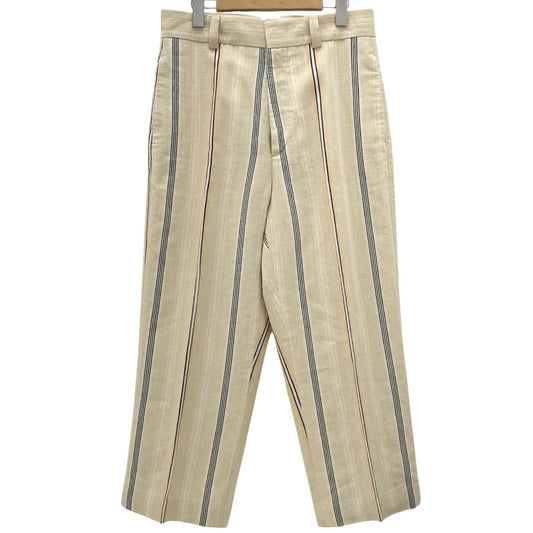 【中古】JIL SANDER | ジルサンダー ストライプ柄スラックス JSMQ310834 ベージュ サイズ：46【尾張小牧店】