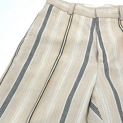 【中古】JIL SANDER | ジルサンダー ストライプ柄スラックス JSMQ310834 ベージュ サイズ：46【尾張小牧店】