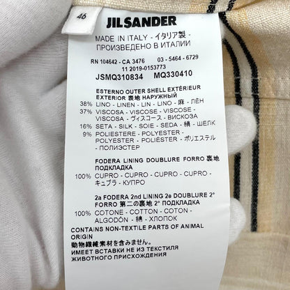 【中古】JIL SANDER | ジルサンダー ストライプ柄スラックス JSMQ310834 ベージュ サイズ：46【尾張小牧店】