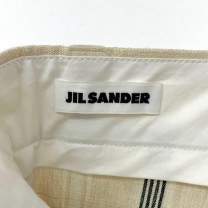 【中古】JIL SANDER | ジルサンダー ストライプ柄スラックス JSMQ310834 ベージュ サイズ：46【尾張小牧店】