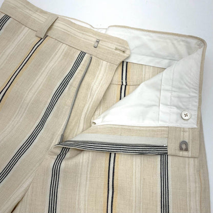 【中古】JIL SANDER | ジルサンダー ストライプ柄スラックス JSMQ310834 ベージュ サイズ：46【尾張小牧店】