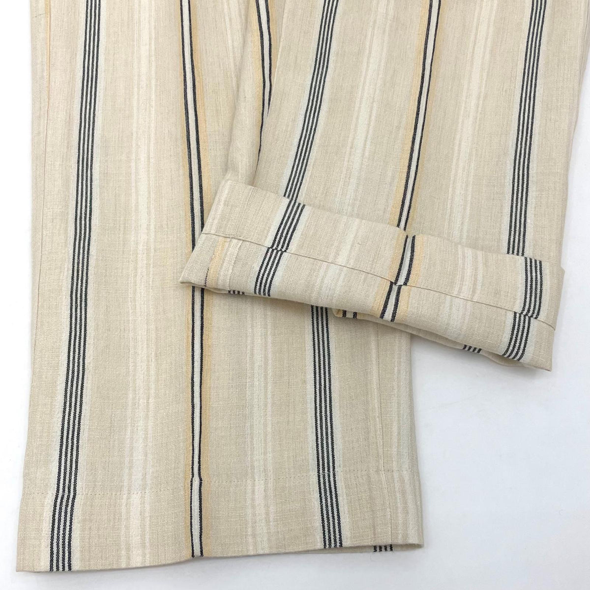 【中古】JIL SANDER | ジルサンダー ストライプ柄スラックス JSMQ310834 ベージュ サイズ：46【尾張小牧店】