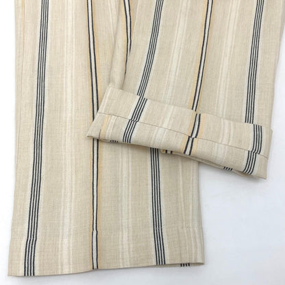【中古】JIL SANDER | ジルサンダー ストライプ柄スラックス JSMQ310834 ベージュ サイズ：46【尾張小牧店】
