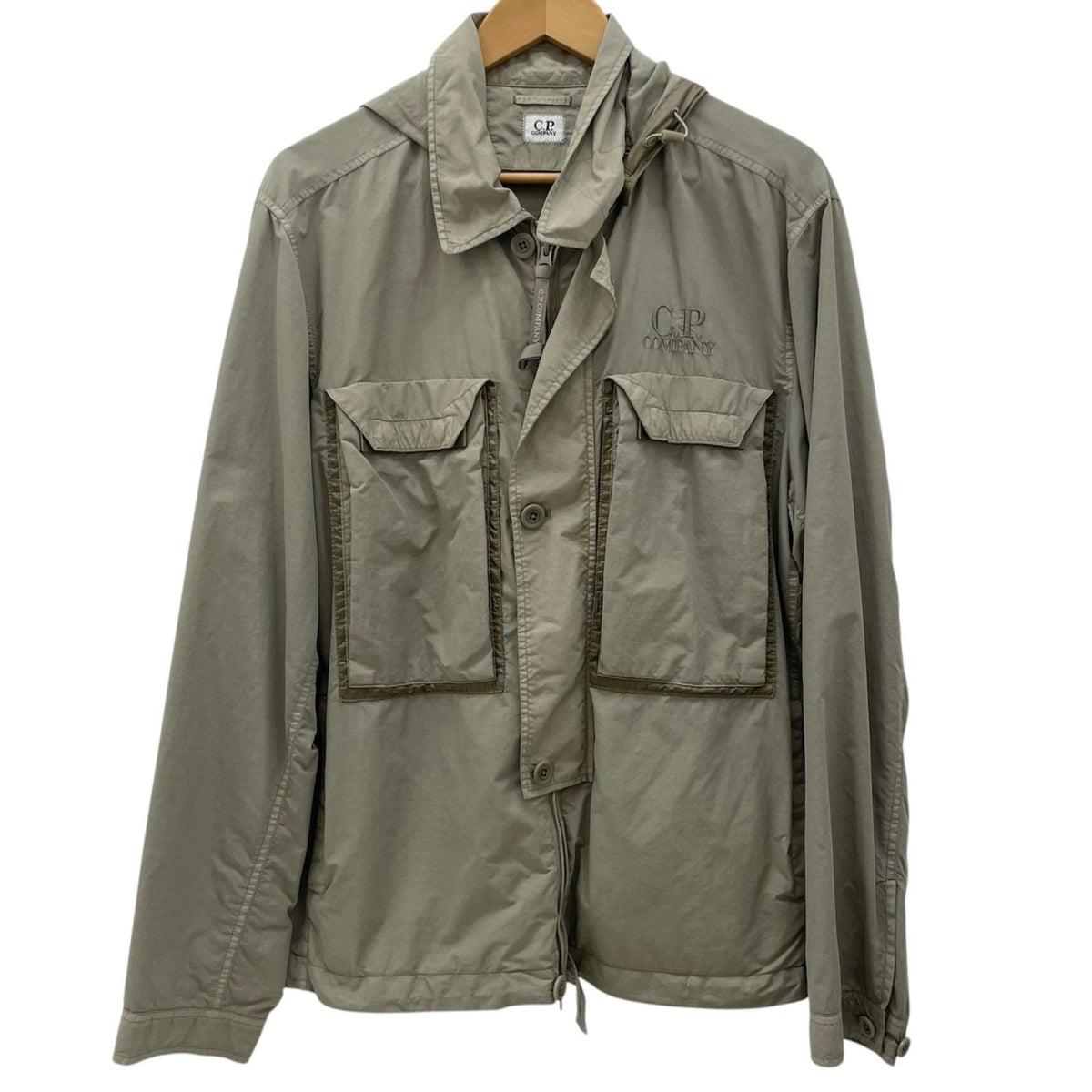 【中古】C.P.Company | シーピーカンパニー Flatt Nylon Goggle Overshirt ナイロンジャケット ベージュ サイズ：L【尾張小牧店】