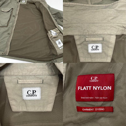 【中古】C.P.Company | シーピーカンパニー Flatt Nylon Goggle Overshirt ナイロンジャケット ベージュ サイズ：L【尾張小牧店】