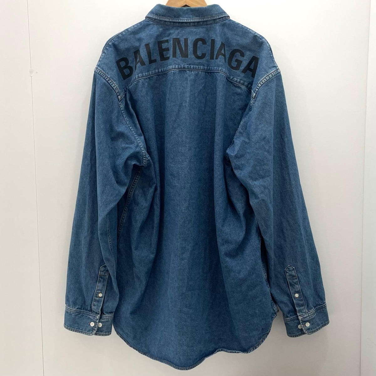 【中古】BALENCIAGA | バレンシアガ　19SS 長袖デニムシャツ 571365 TYE24 ブルー サイズ：42【尾張小牧店】