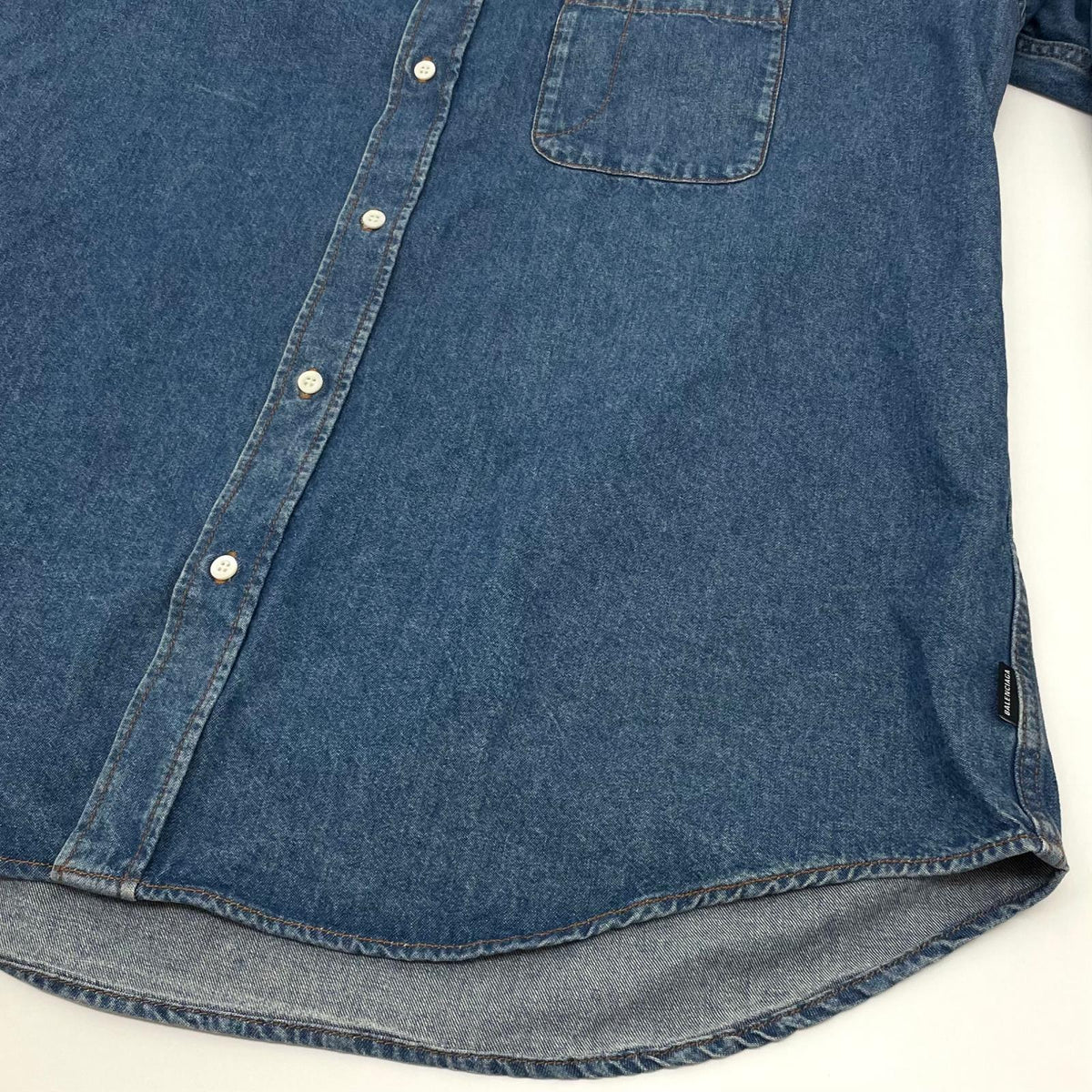 【中古】BALENCIAGA | バレンシアガ　19SS 長袖デニムシャツ 571365 TYE24 ブルー サイズ：42【尾張小牧店】