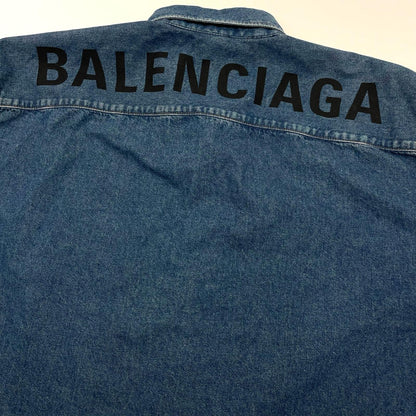 【中古】BALENCIAGA | バレンシアガ　19SS 長袖デニムシャツ 571365 TYE24 ブルー サイズ：42【尾張小牧店】