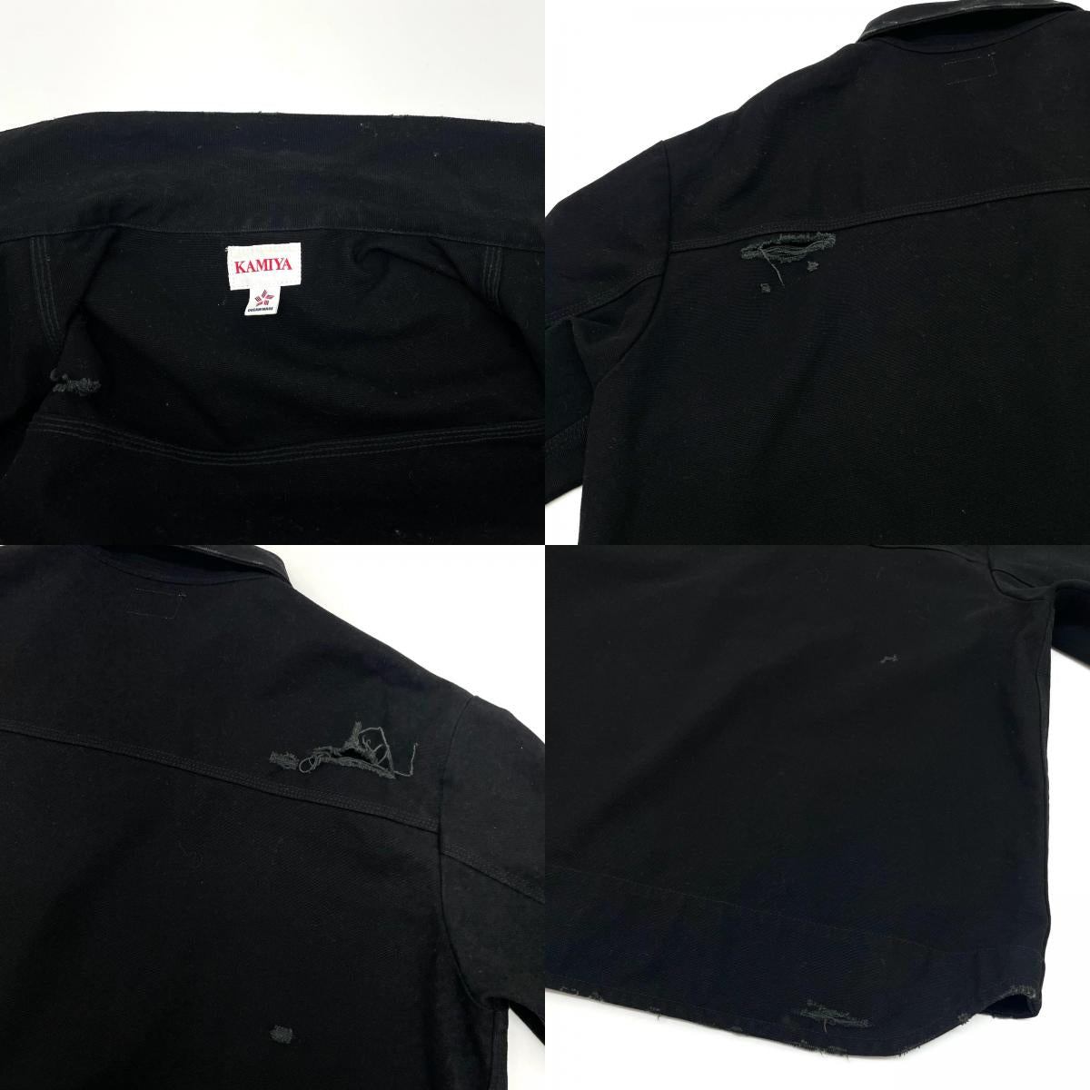【中古】KAMIYA | カミヤ BORO Duck Jacket デニムジャケット G13JK023 ブラック サイズ：M【尾張小牧店】