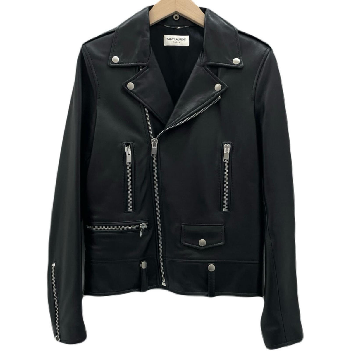 【中古】SAINT LAURENT | サンローラン Classic Motorcycle Leather Riders Jacket レザージャケット 397290 Y5YA1 ブラック サイズ：44【尾張小牧店】