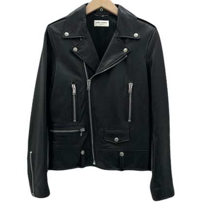 【中古】SAINT LAURENT | サンローラン Classic Motorcycle Leather Riders Jacket レザージャケット 397290 Y5YA1 ブラック サイズ：44【尾張小牧店】