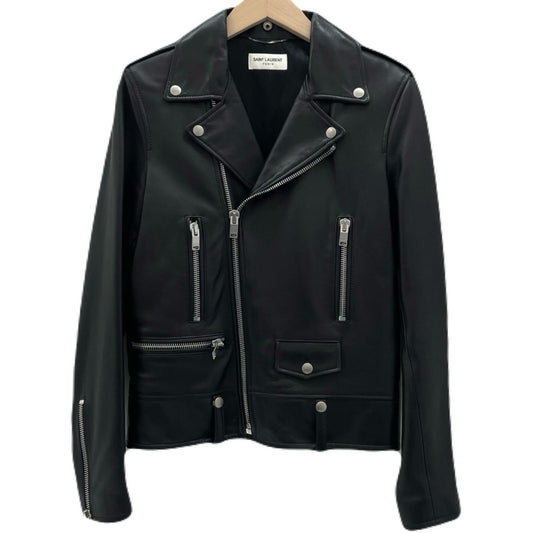 【中古】SAINT LAURENT | サンローラン Classic Motorcycle Leather Riders Jacket レザージャケット 397290 Y5YA1 ブラック サイズ：44【尾張小牧店】