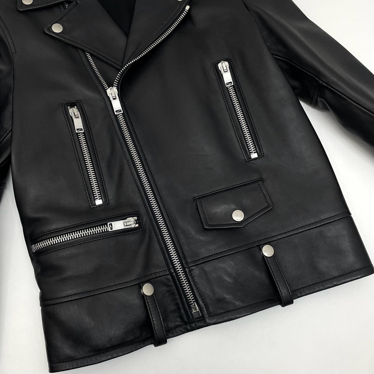 【中古】SAINT LAURENT | サンローラン Classic Motorcycle Leather Riders Jacket レザージャケット 397290 Y5YA1 ブラック サイズ：44【尾張小牧店】