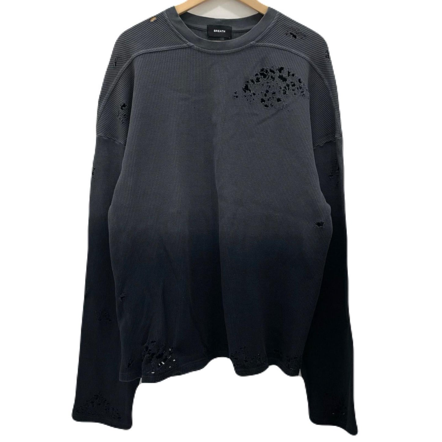 【中古】BREATH | ブレス　25AW FADE DAMAGE L/S TEE 長袖Ｔシャツ BR25AW-C5003 グレー サイズ：XXL【尾張小牧店】