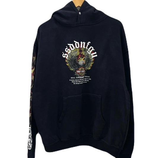【中古】HARLEY-DAVIDSON×DARC SPORT | ハーレーダビットソン×ダークスポーツ 長袖パーカー ブラック サイズ：L【尾張小牧店】