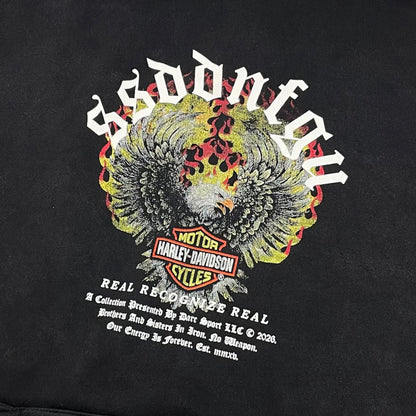 【中古】HARLEY-DAVIDSON×DARC SPORT | ハーレーダビットソン×ダークスポーツ 長袖パーカー ブラック サイズ：L【尾張小牧店】