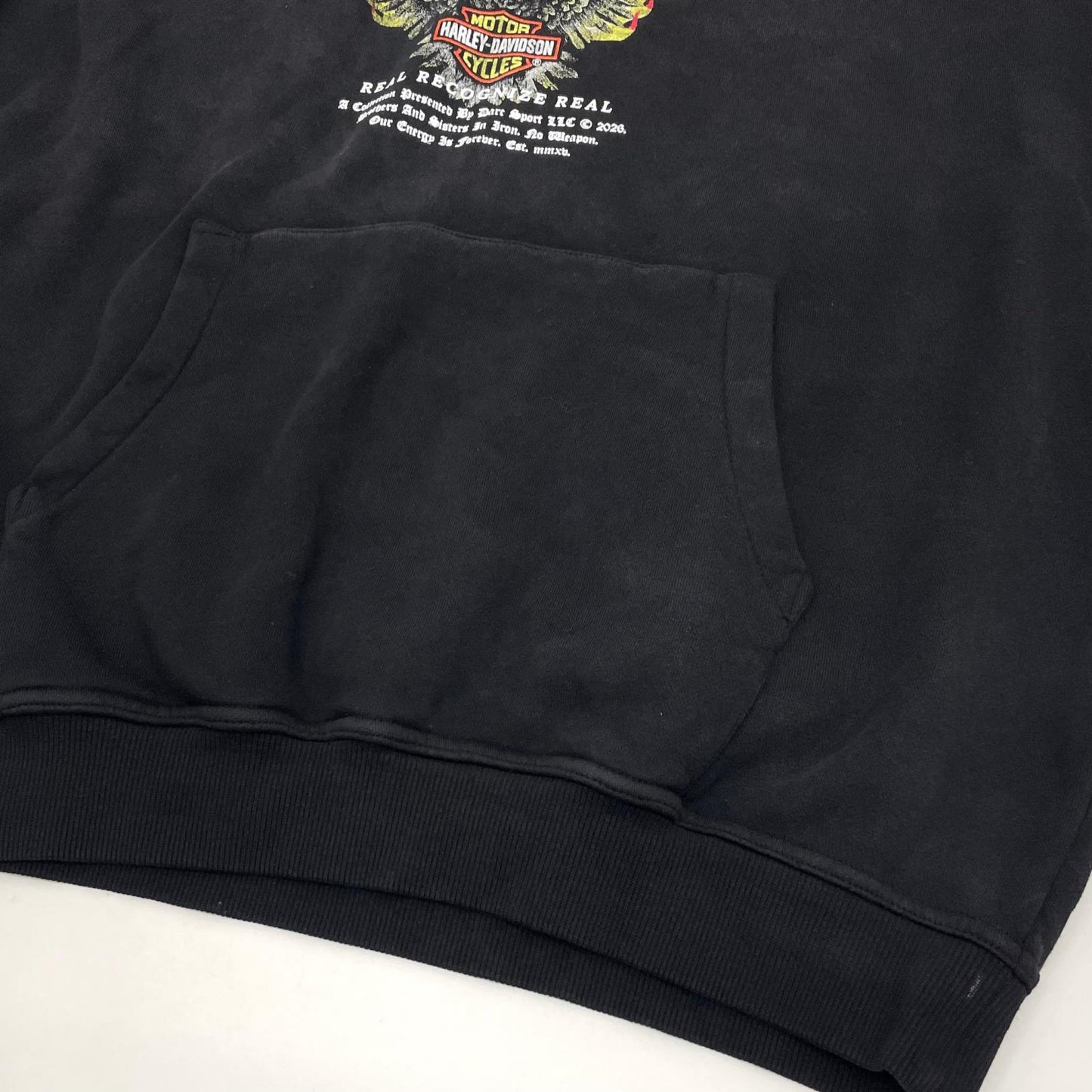 【中古】HARLEY-DAVIDSON×DARC SPORT | ハーレーダビットソン×ダークスポーツ 長袖パーカー ブラック サイズ：L【尾張小牧店】