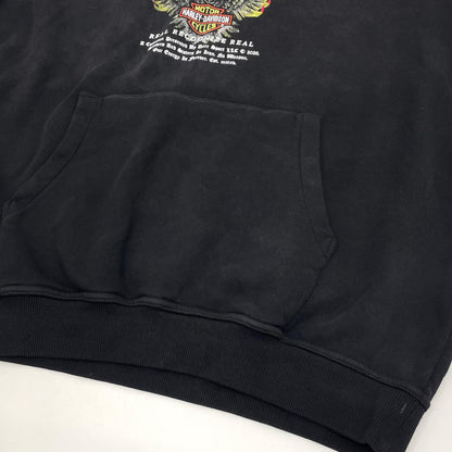【中古】HARLEY-DAVIDSON×DARC SPORT | ハーレーダビットソン×ダークスポーツ 長袖パーカー ブラック サイズ：L【尾張小牧店】