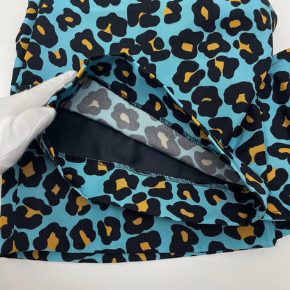 【中古】COMME des GARCONS HOMME PLUS | コムデギャルソンオムプリュス ヒョウ柄　レオパード　ショートパンツ ハーフパンツ　PF-P008 ブルー×ブラック×イエロー サイズ：S【尾張小牧店】