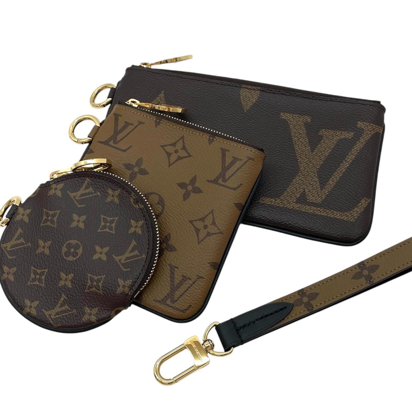【中古】LOUIS VUITTON | ルイ・ヴィトン　ポシェットトリオ ポーチ M68756　ブラウン【尾張小牧店】