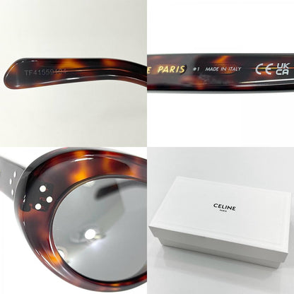 【中古】CELINE | セリーヌ キャットアイ S193 オーバル サングラス CL40193I ダーク ハバナ ブラウン【尾張小牧店】