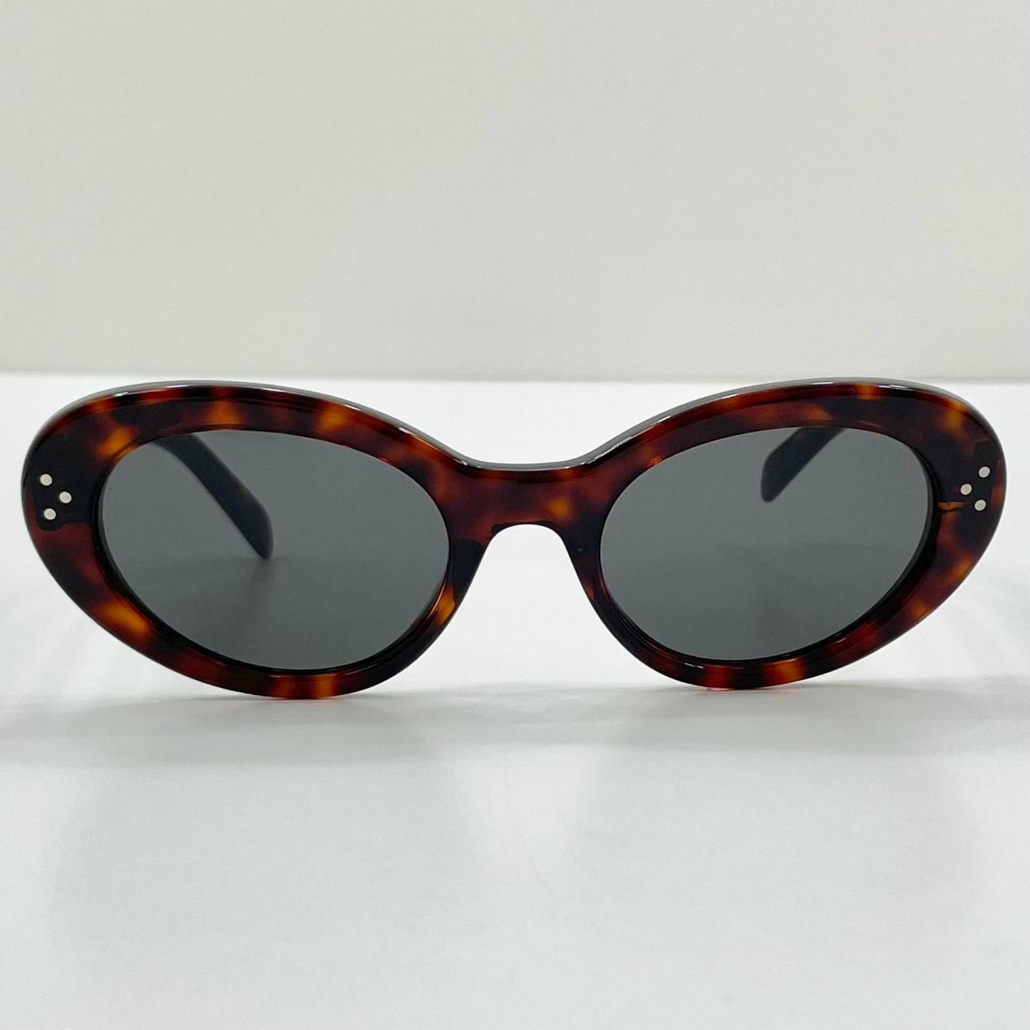 【中古】CELINE | セリーヌ キャットアイ S193 オーバル サングラス CL40193I ダーク ハバナ ブラウン【尾張小牧店】