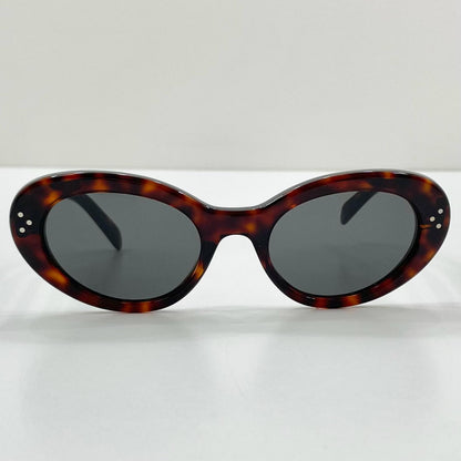 【中古】CELINE | セリーヌ キャットアイ S193 オーバル サングラス CL40193I ダーク ハバナ ブラウン【尾張小牧店】