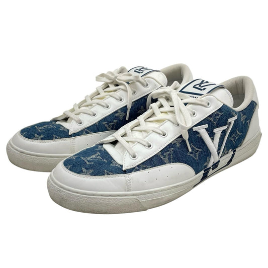【中古】LOUIS VUITTON | ルイ・ヴィトン　チャーリーラインデニム ローカットスニーカー 靴　LD0232　ブルー×ホワイト【尾張小牧店】