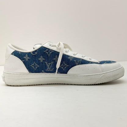 【中古】LOUIS VUITTON | ルイ・ヴィトン　チャーリーラインデニム ローカットスニーカー 靴　LD0232　ブルー×ホワイト【尾張小牧店】