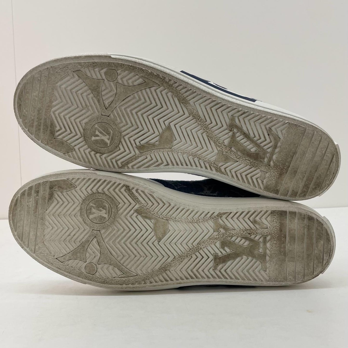 【中古】LOUIS VUITTON | ルイ・ヴィトン　チャーリーラインデニム ローカットスニーカー 靴　LD0232　ブルー×ホワイト【尾張小牧店】