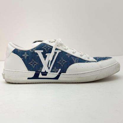 【中古】LOUIS VUITTON | ルイ・ヴィトン　チャーリーラインデニム ローカットスニーカー 靴　LD0232　ブルー×ホワイト【尾張小牧店】