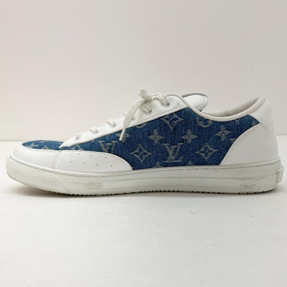 【中古】LOUIS VUITTON | ルイ・ヴィトン　チャーリーラインデニム ローカットスニーカー 靴　LD0232　ブルー×ホワイト【尾張小牧店】