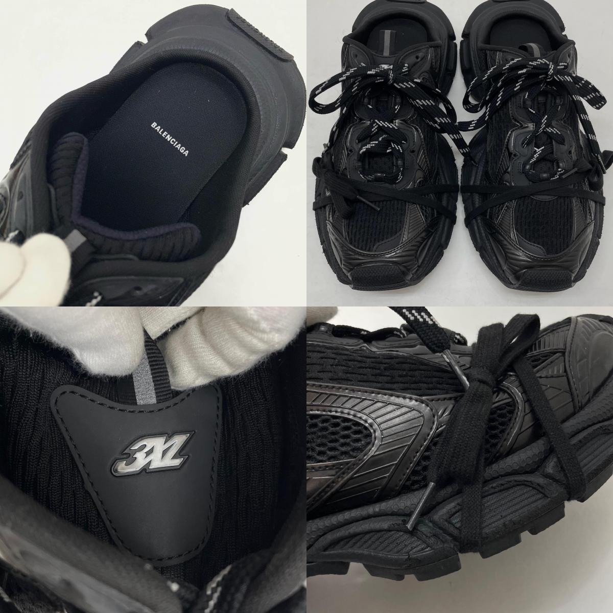 【中古】BALENCIAGA | バレンシアガ　3XL Mule スリッポン スニーカー　靴　742672　ブラック 29cm【尾張小牧店】