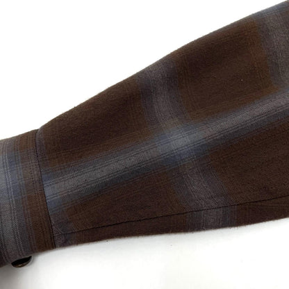 【中古】WACKOMARIA | ワコマリア　24SS OMBRE CHECK 50S JACKET チェック柄ジャケット 24SS-WMO-BL18 ブラウン サイズ：M【尾張小牧店】