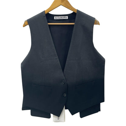 【中古】ACNE STUDIOS | アクネストゥディオズ V NECK VEST ベスト RW-WN-SUIT000033 ブラック サイズ：36【尾張小牧店】