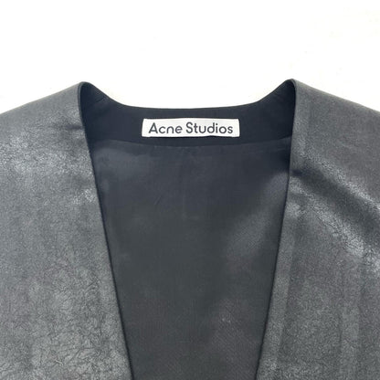 【中古】ACNE STUDIOS | アクネストゥディオズ V NECK VEST ベスト RW-WN-SUIT000033 ブラック サイズ：36【尾張小牧店】