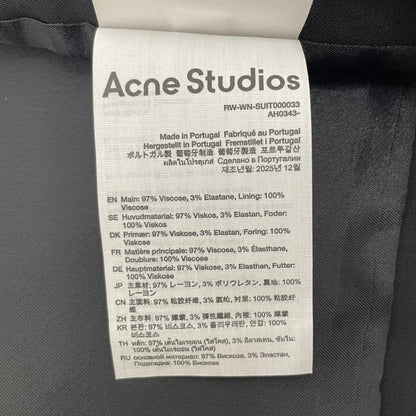 【中古】ACNE STUDIOS | アクネストゥディオズ V NECK VEST ベスト RW-WN-SUIT000033 ブラック サイズ：36【尾張小牧店】