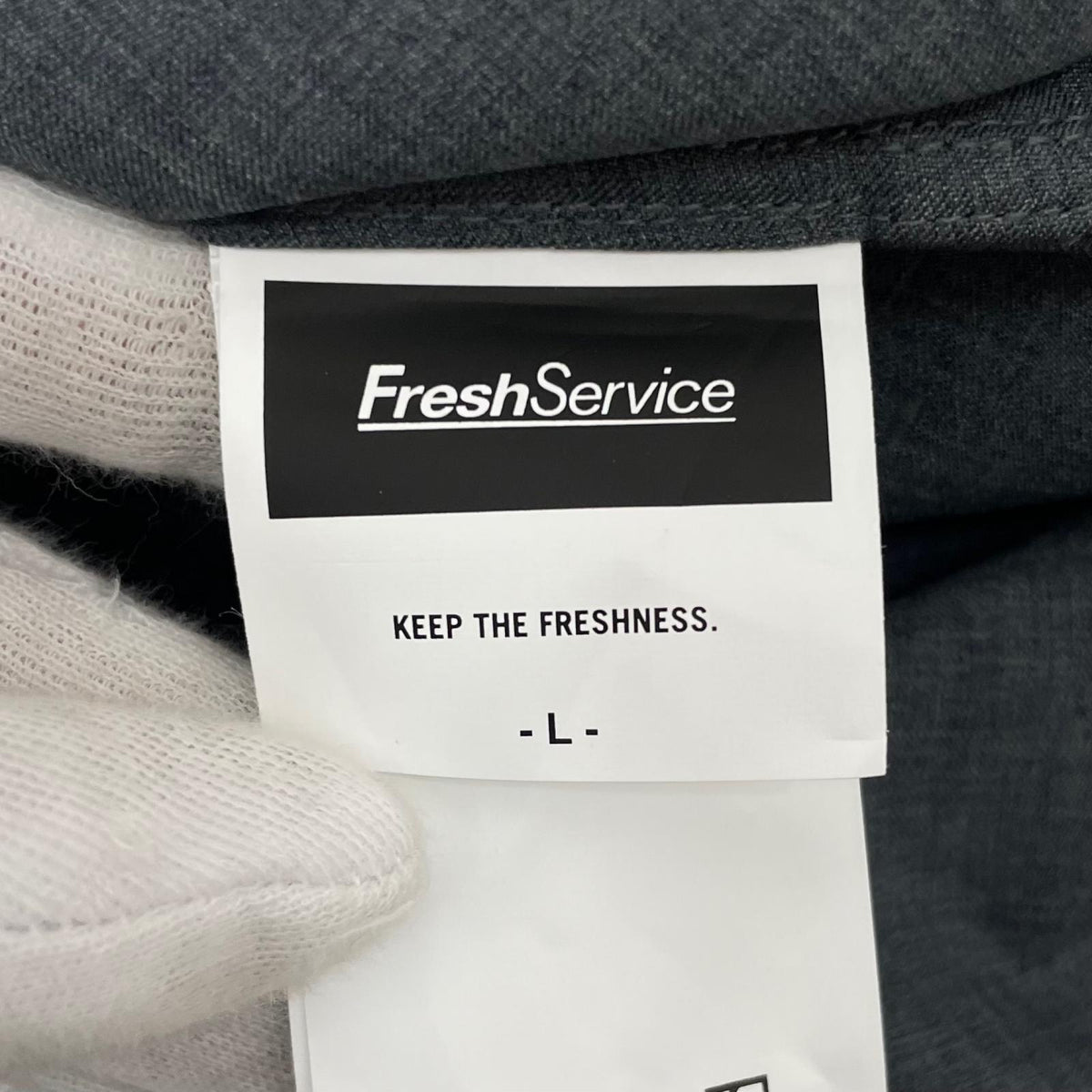 【中古】FreshService | フレッシュサービス　26SS COOLFIBER UTILITY REGULAR SHIRT 長袖シャツ FSC261-50270 グレー サイズ：L【尾張小牧店】
