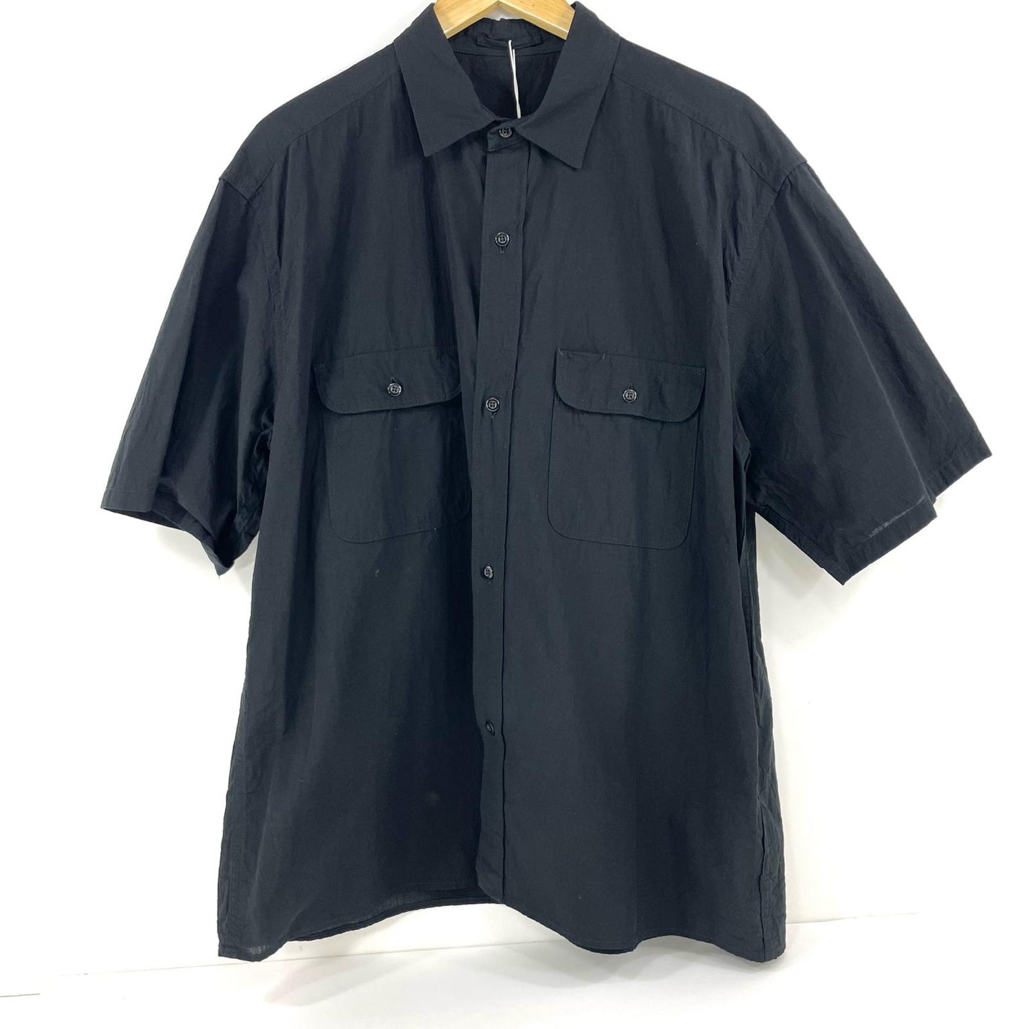 blurhms | ブラームス Hard Twist Chambray Work Shirt S/S 半袖シャツ bROOTS26S4 ブラック サイズ：3【尾張小牧店】