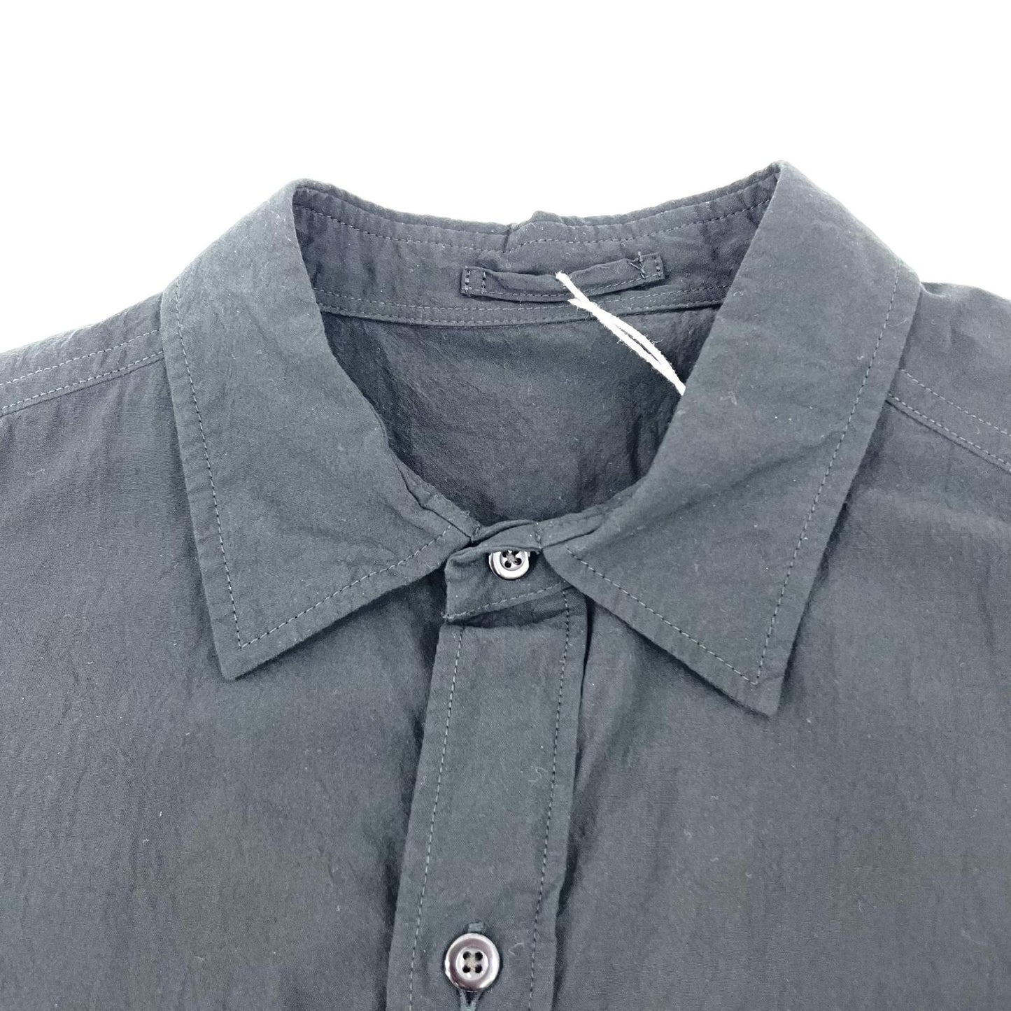 blurhms | ブラームス Hard Twist Chambray Work Shirt S/S 半袖シャツ bROOTS26S4 ブラック サイズ：3【尾張小牧店】