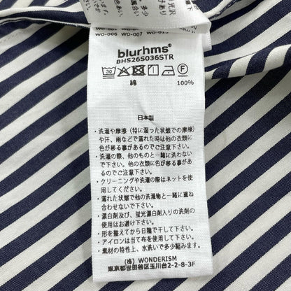 blurhms | ブラームス Stripe Half-Sleeve Shirt 半袖シャツ BHS26S036STR サイズ：2【尾張小牧店】