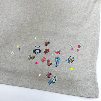 【中古】MIHARA YASUHIRO | ミハラヤスヒロ 26SS Kids Sticker Printed T-shirt 半袖Ｔシャツ J16TS821 グレー サイズ：44【尾張小牧店】