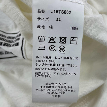 MIHARA YASUHIRO | ミハラヤスヒロ Leon Doodle Printed T-shirt 半袖Ｔシャツ J16TS862 ホワイト サイズ：44【尾張小牧店】