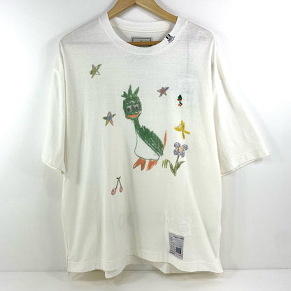 MIHARA YASUHIRO | ミハラヤスヒロ Leon Doodle Printed T-shirt 半袖Ｔシャツ J16TS862 ホワイト サイズ：46【尾張小牧店】