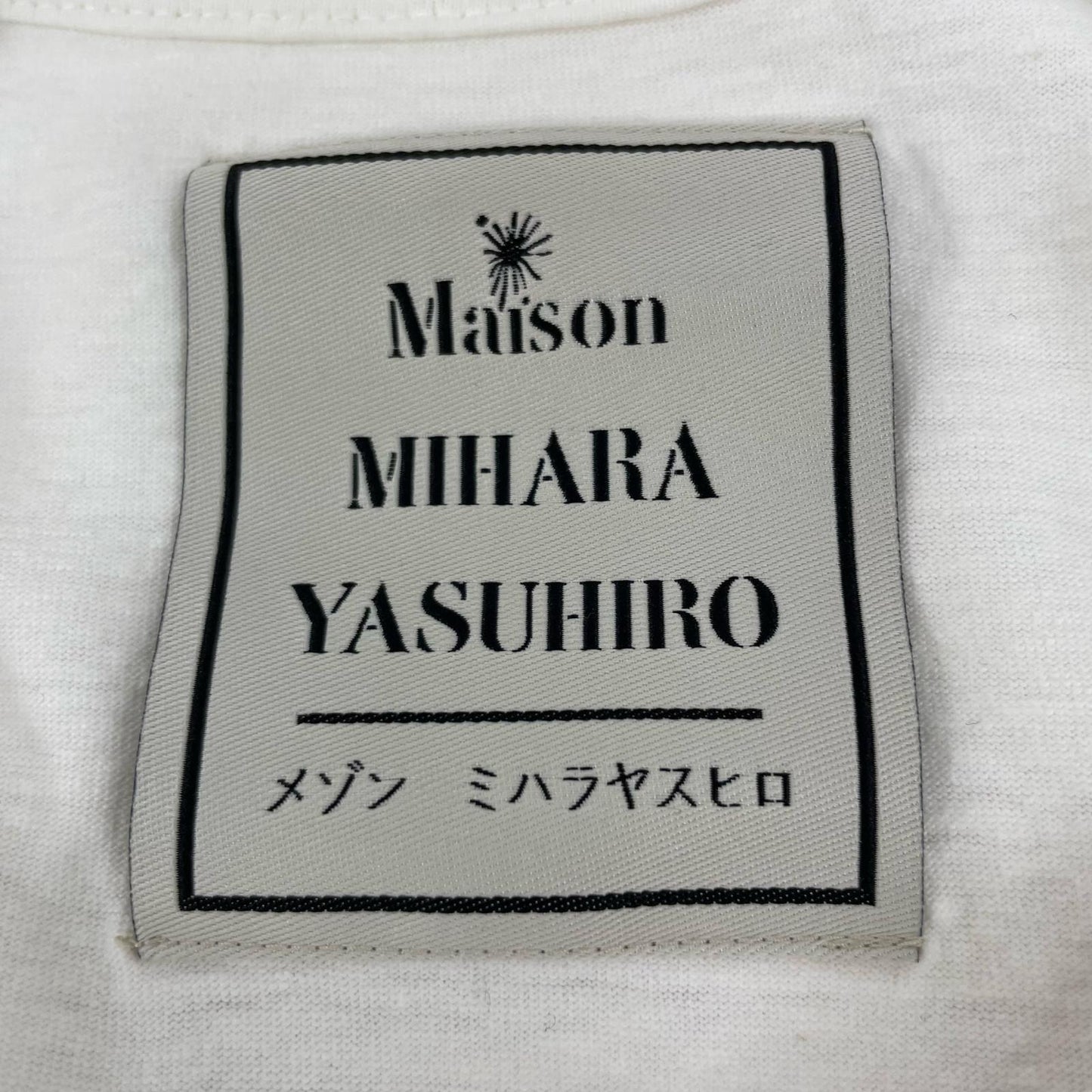 MIHARA YASUHIRO | ミハラヤスヒロ Leon Doodle Printed T-shirt 半袖Ｔシャツ J16TS862 ホワイト サイズ：46【尾張小牧店】