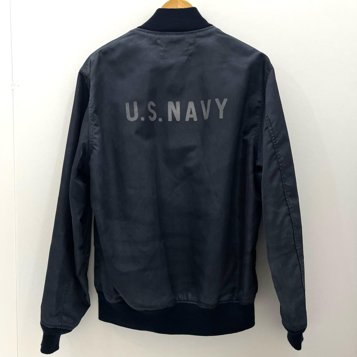 【中古】JUNYA WATANABE×New Manual | ジュンヤワタナベ×ニューマニュアル　26SS New Manual Deck Hook Jacket　ナイロンツイル 転写プリント ブルゾン WQ-J905-100 ネイビー サイズ：M【尾張小牧店】