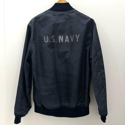 【中古】JUNYA WATANABE×New Manual | ジュンヤワタナベ×ニューマニュアル　26SS New Manual Deck Hook Jacket　ナイロンツイル 転写プリント ブルゾン WQ-J905-100 ネイビー サイズ：M【尾張小牧店】