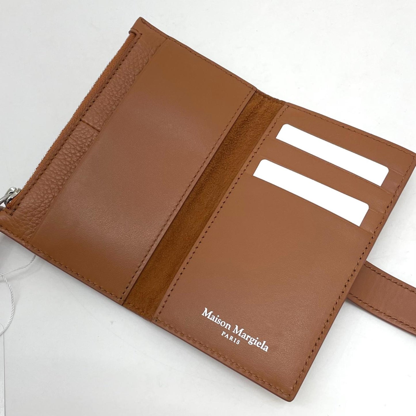 【中古】Maison Margiela | メゾンマルジェラ Card holder + Coin Purse With Zip コインケース SA2VX0009 P7268 ブラウン【尾張小牧店】