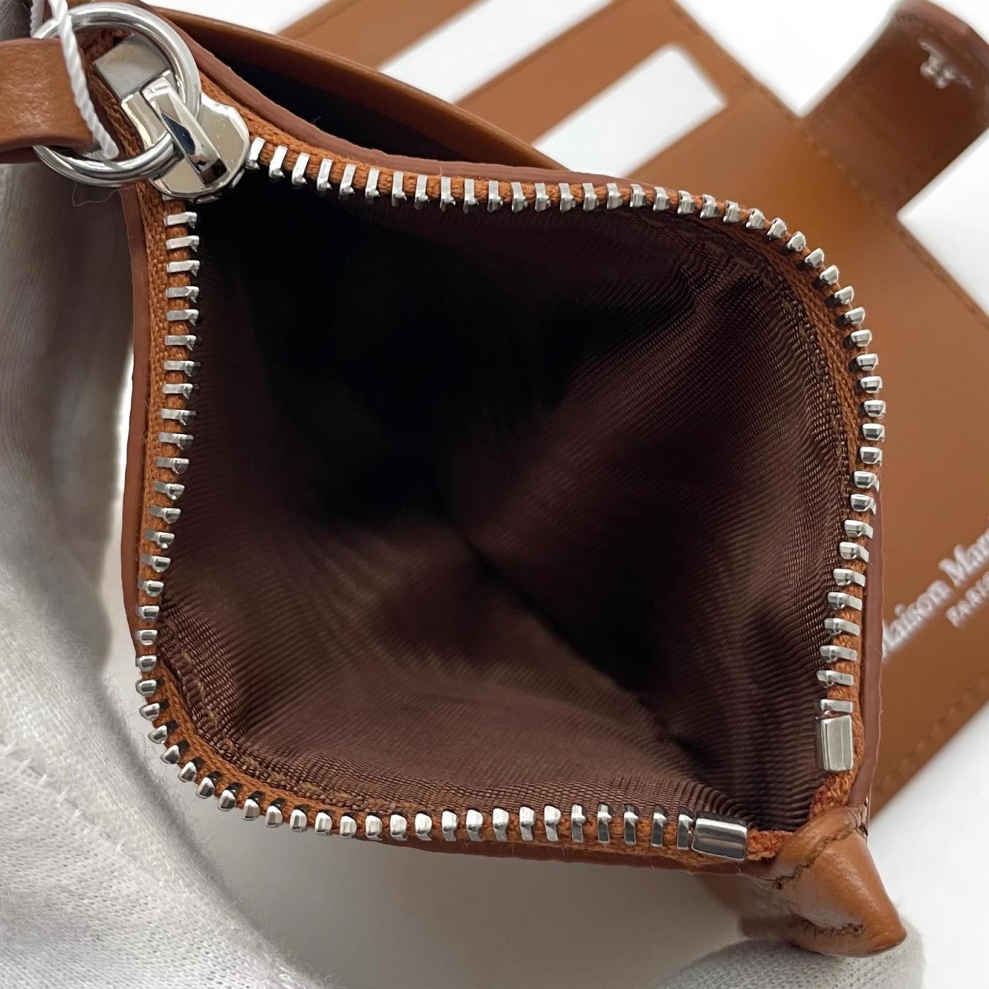 【中古】Maison Margiela | メゾンマルジェラ Card holder + Coin Purse With Zip コインケース SA2VX0009 P7268 ブラウン【尾張小牧店】