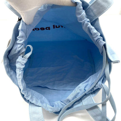 【中古】beautiful people | ビューティフルピープル brushed logo tote bag トートバッグ 1616611945 ブルー【尾張小牧店】
